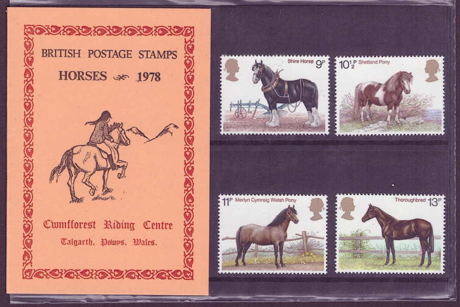 1978 Horses Cwm Forest Riding Centre Private Presentation Pack